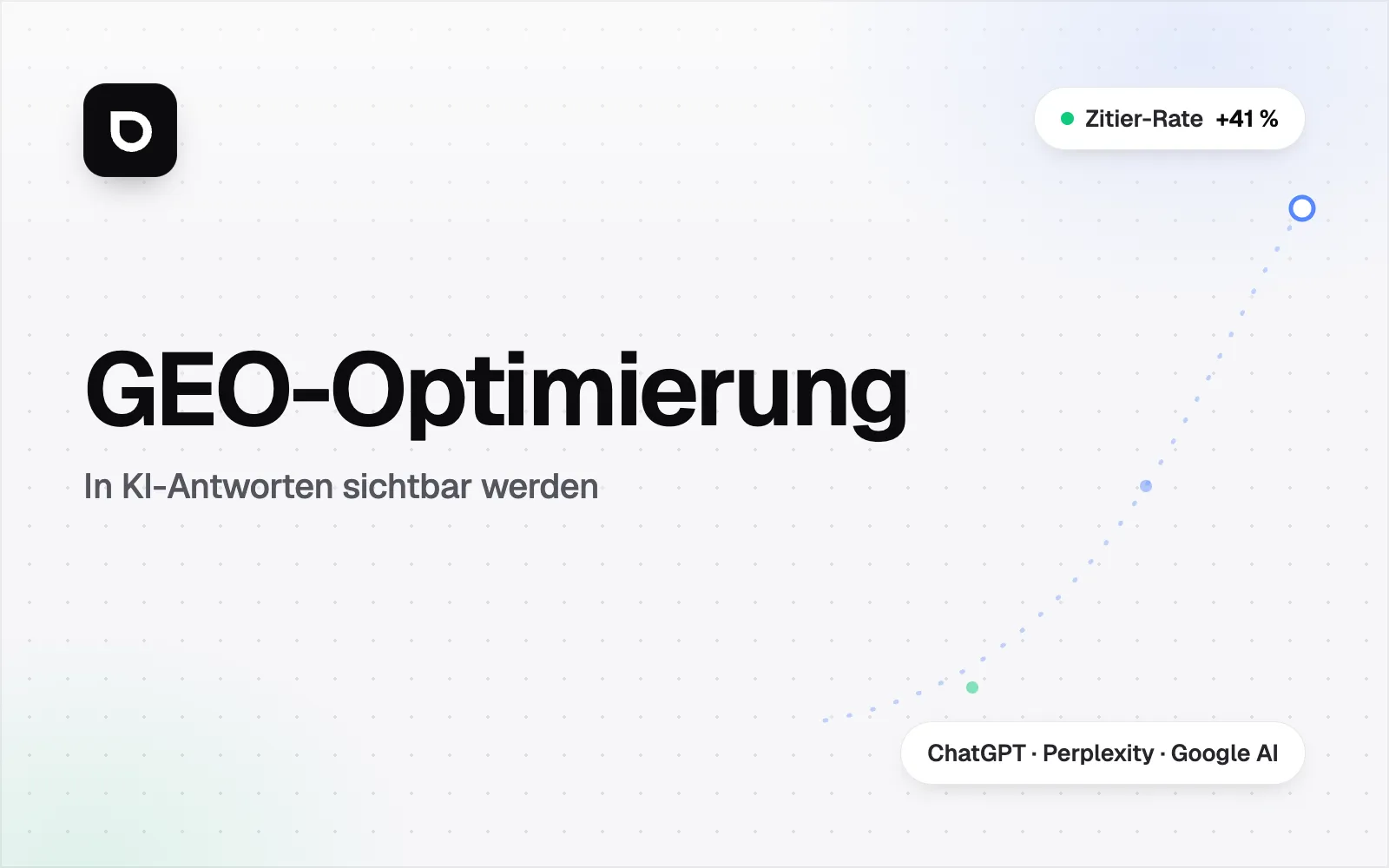 GEO-Optimierung: In KI-Antworten sichtbar werden - Ratgeber-Titelbild